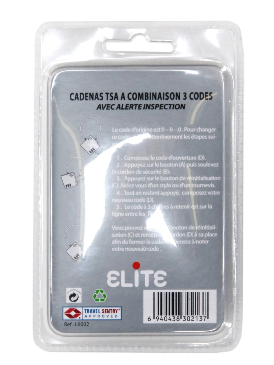 Cadenas à Câble à Code TSA Elite – Image 3