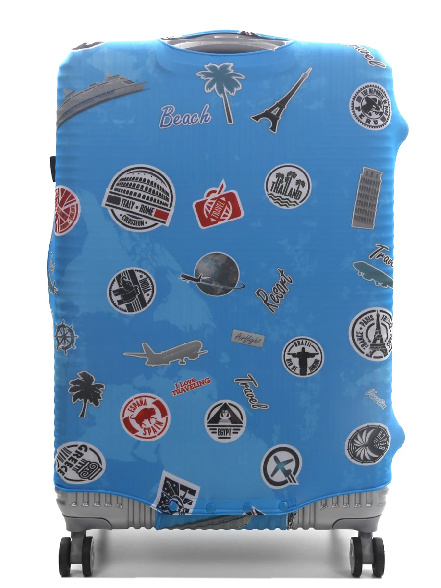 Housse De Valise Airtex Fantaisie Stickers - L – Image 4