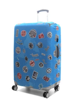 Housse De Valise Airtex Fantaisie Stickers - L