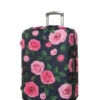 Housse De Valise Periea Purple With Pink Roses M