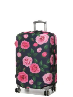 Housse De Valise Periea Purple With Pink Roses M