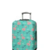 Housse De Valise Periea Green With Pink Flamingos S