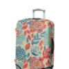 Housse De Valise Periea Red And Blue Leaves M