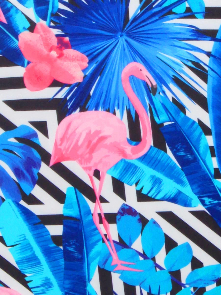 Housse De Valise Periea Black & White Stripes With Flamingos M – Image 12