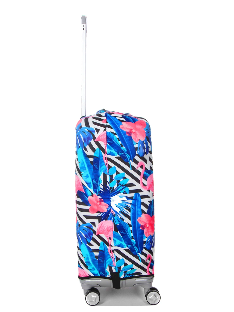 Housse De Valise Periea Black & White Stripes With Flamingos M – Image 7