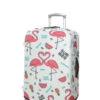 Housse De Valise Periea White With Summer Flamingos M