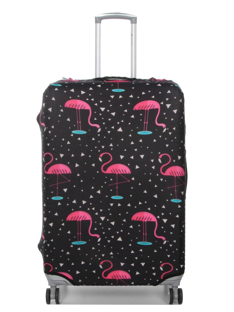 Housse De Valise Periea Black With Pink Flamingos L – Image 2