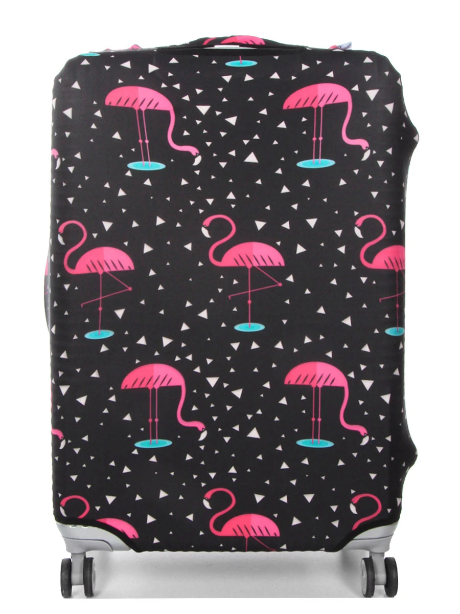 Housse De Valise Periea Black With Pink Flamingos L – Image 4