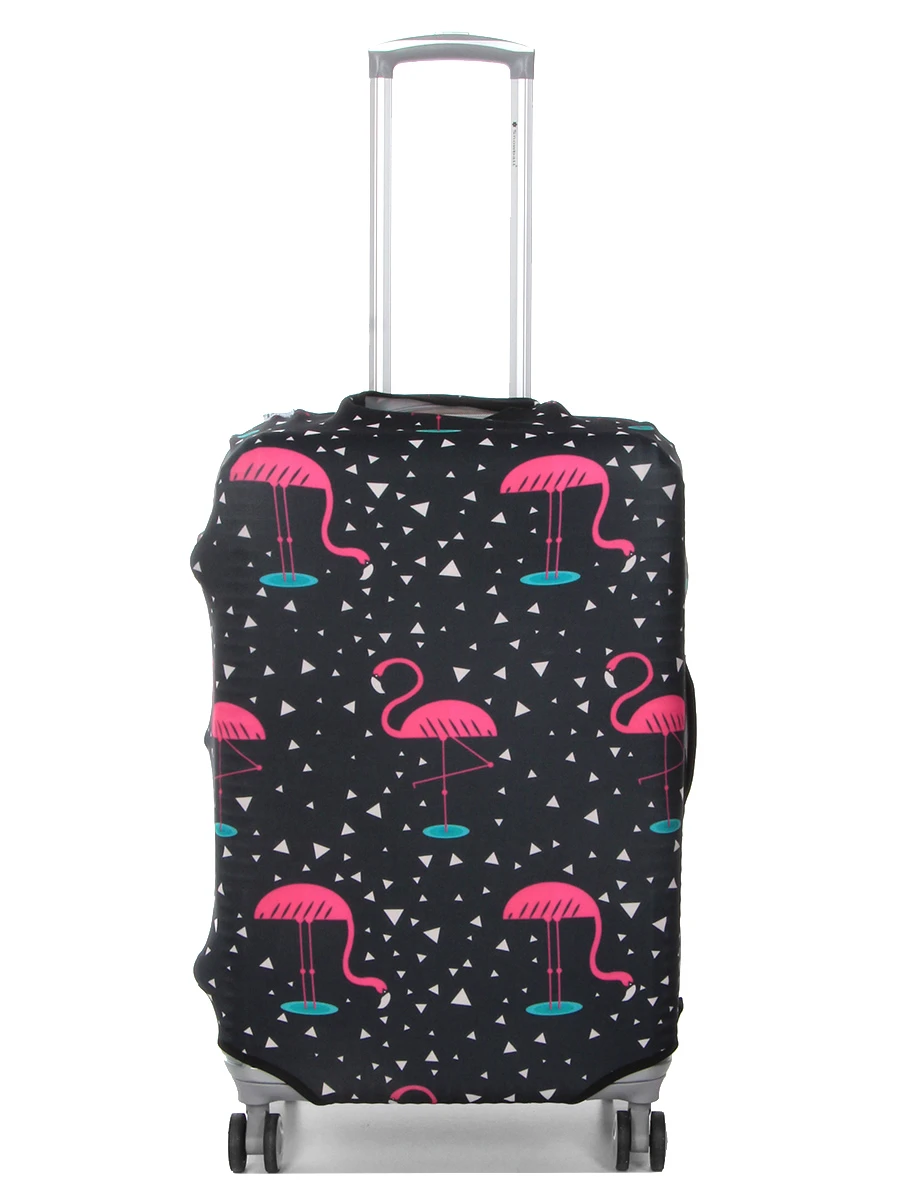 Housse De Valise Periea Black With Pink Flamingos M – Image 2