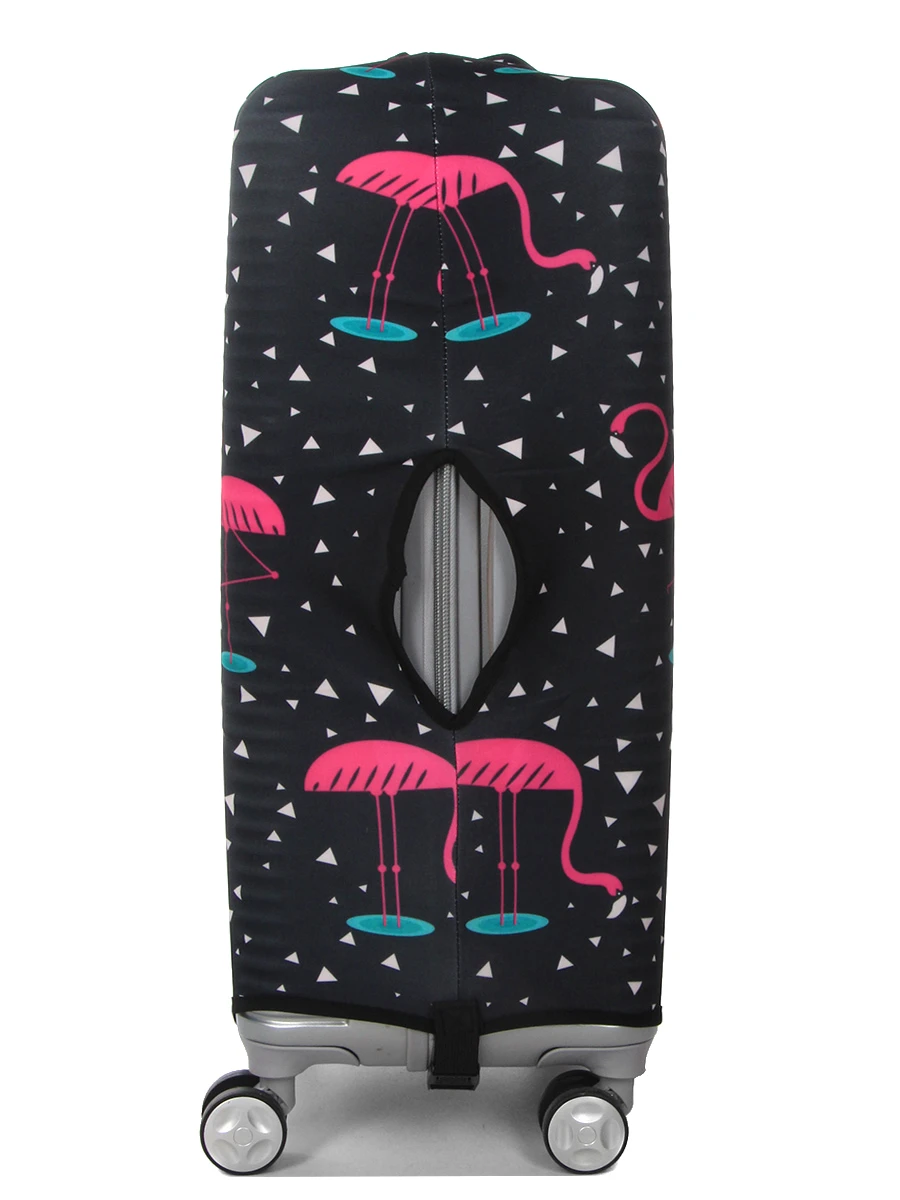 Housse De Valise Periea Black With Pink Flamingos M – Image 5