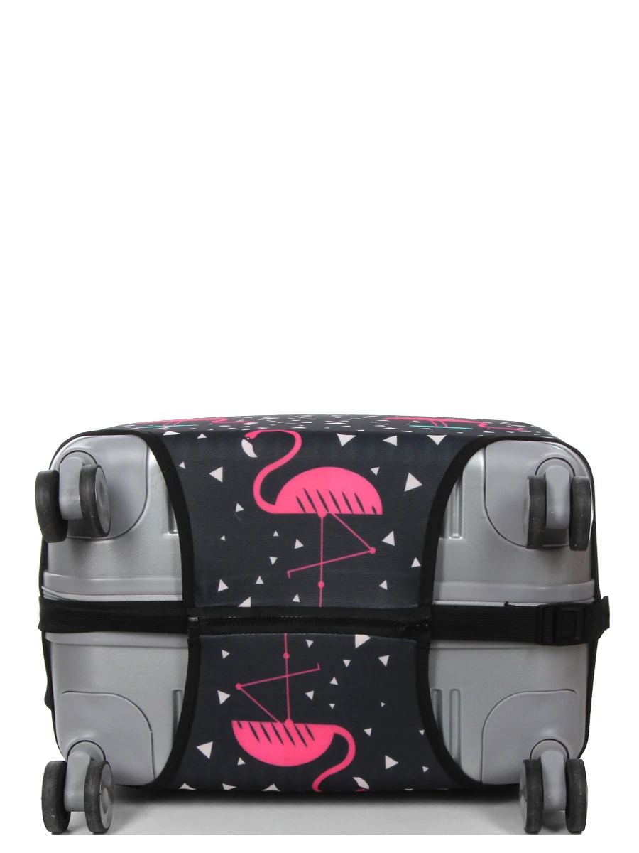 Housse De Valise Periea Black With Pink Flamingos M – Image 9