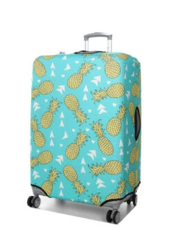 Housse De Valise Periea Green With Yellow Pineapples L