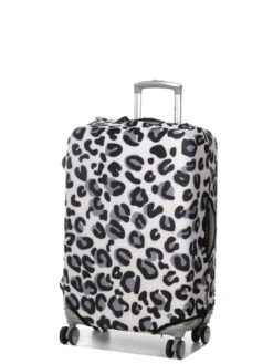 Housse De Valise Periea Silver Leopard M