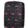 Housse De Valise Periea Black With Pink Flamingos XL